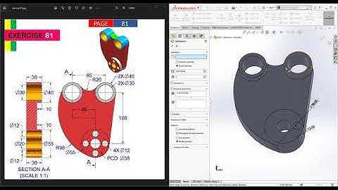 Exercise 5 Solidworks challenge(200) solidworks course