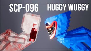 SCP-096 vs Huggy Wuggy [Poppy Playtime] - People Playground 1.22