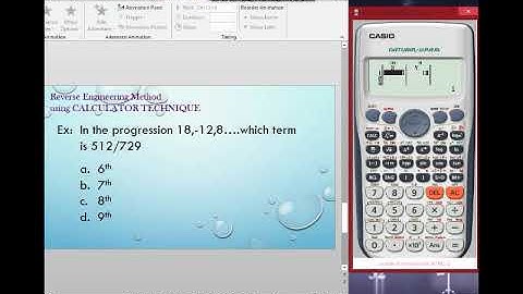 Geometric progression(terms)
