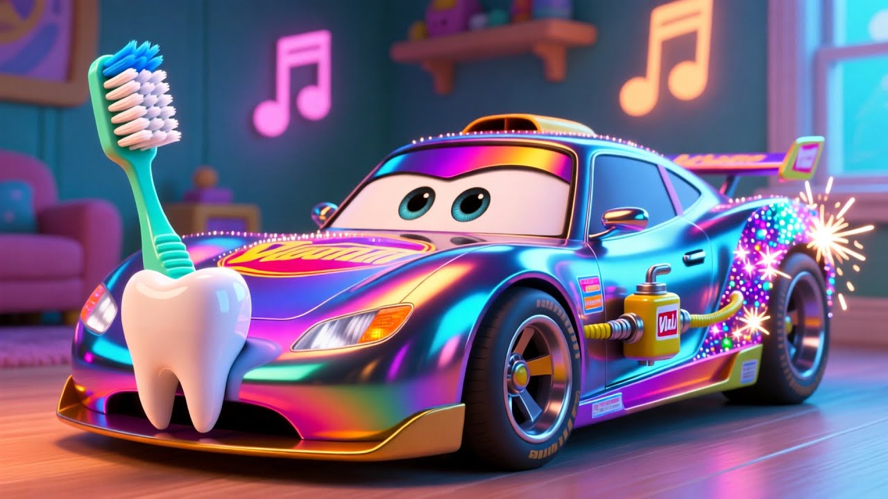 Brush Time Car Adventure 🪥🚗 Fun Kids Song | Learn ABC & 123 with Baby