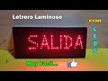 Como hacer letreros luminosos con diodos leds | Paso a Paso