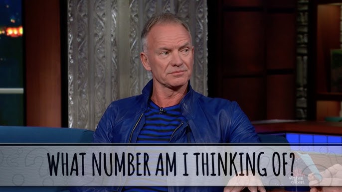 Sting Takes The Colbert Questionert