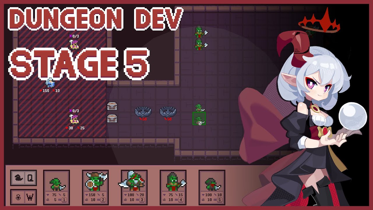 Stage 5 GamePlay [Dungeon Dev] 던전 데브 게임플레이 - YouTube