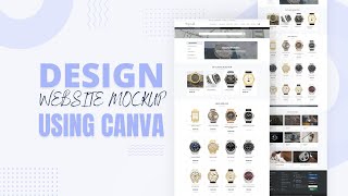 Website Mockup Design Bangla | Canva Tutorial | Shuvo Sarker