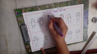 drawing a simple comic strip