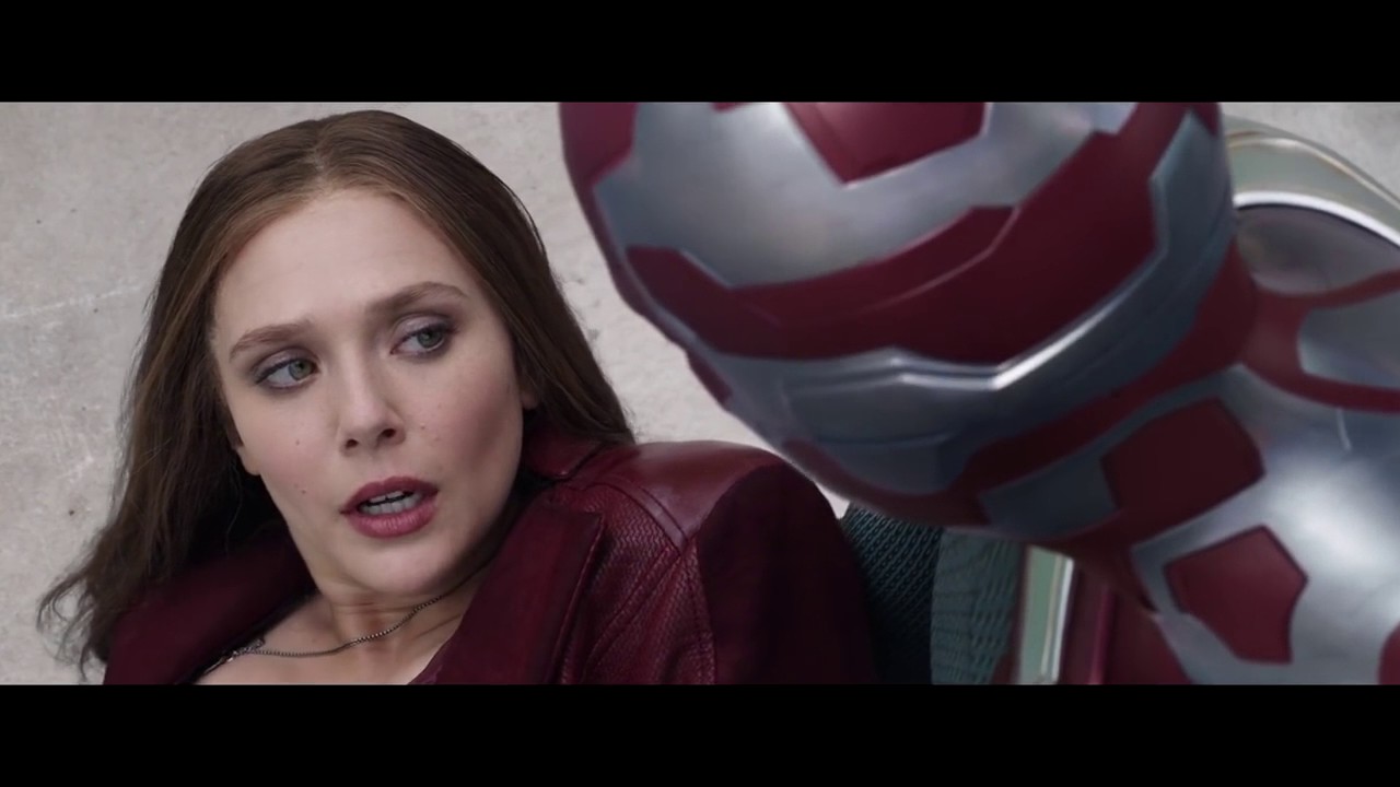 Elizabeth Olsen Leather Pants Jacket Bruja Escarlata Sexy