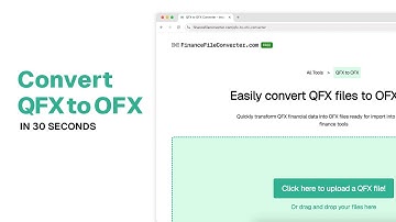 Convert QFX to OFX in 30 Seconds
