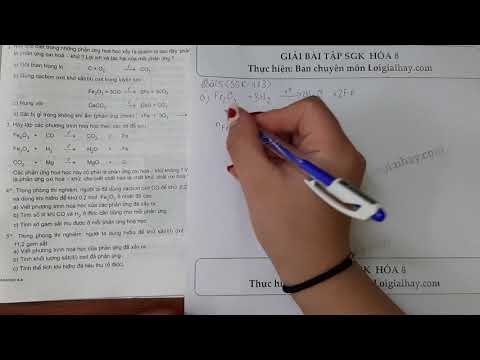 Video Giải bài 5 trang 113 SGK Hóa học 8 - youtube