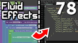 Fluid/Food Effects Config | MCreator Lore | Ep78