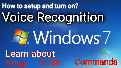 Hoe stel ik spraakherkenning in en schakel ik deze in Windows 7 in?