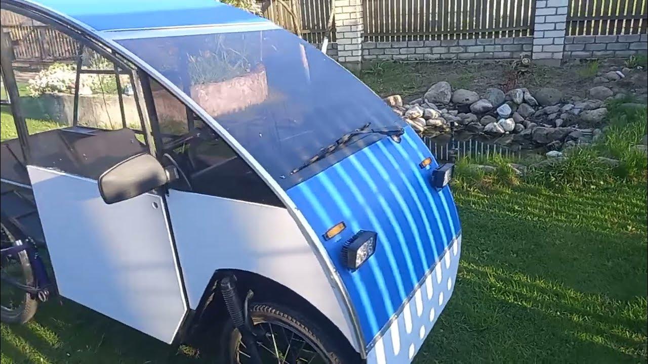 Четырехколесный веломобиль ч. 35 Four-wheeled velomobile h. 35 - YouTube