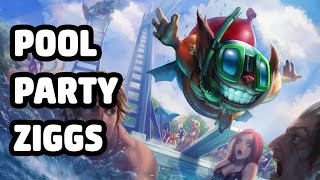 POOL PARTY ZIGGS SKIN SPOTLIGHT - LEAGUE OF LEGENDS