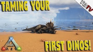 How to Tame Dinos Ark Survival Evolved - DINO TAMING DAY! - Ark Survival Evolved S3E2 - TagBackTV