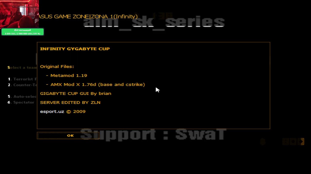 LIVE STREAM CS 1.6 TURNIR QARSHI SHOWMATCH   