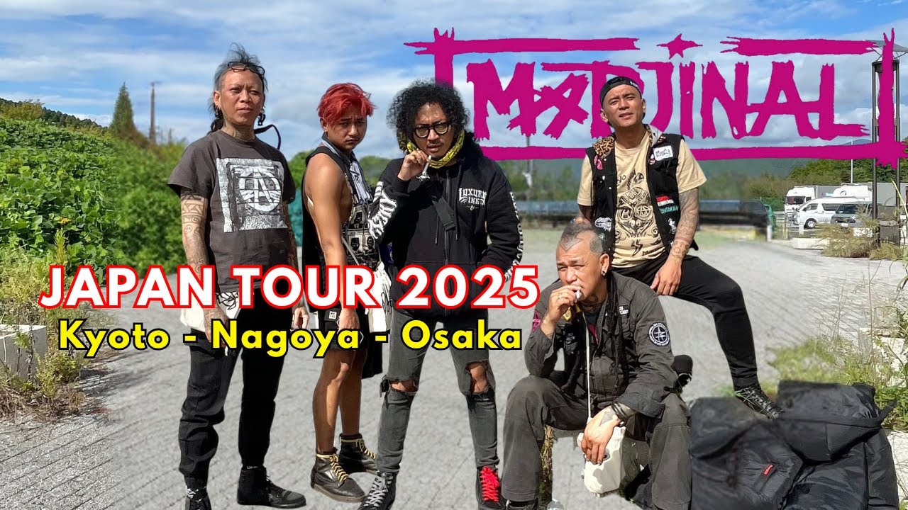 MARJINAL JAPAN TOUR 2025 | KYOTO , NAGOYA , OSAKA | PUNK MUSIC CONCERT - YOSE VLOG