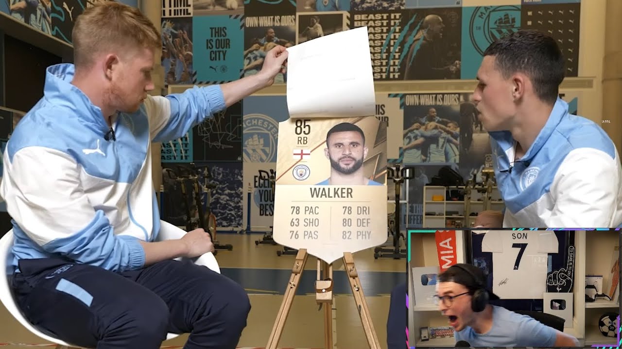 nick reacts to 78 pace Kyle Walker FIFA 22 card YouTube