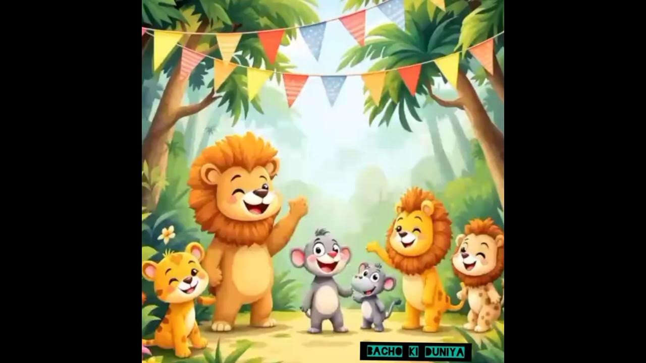 Jungle Ki Party ๐ | Fun Animal Sounds Song for Kids | Hindi Nursery Rhyme" Jungle Ki Party ๐ | Fun Animal Sounds Song for Kids | Hindi Nursery Rhyme"