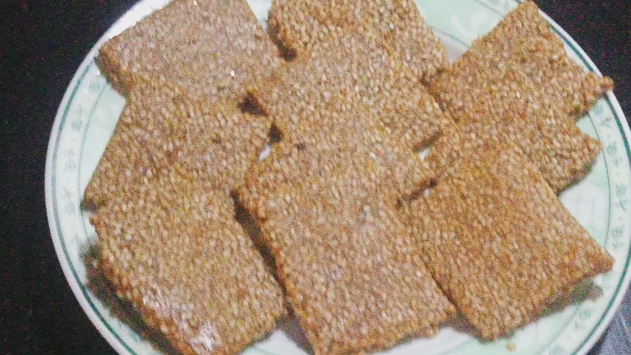 Til Or Gur Ki Chikki / Sesame seed brittle Recipe By My Cooking Taste