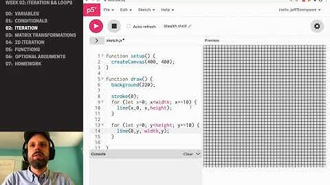 CP1: Iteration && Loops in P5JS – Iteration