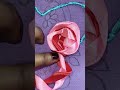♥️heart ribbon 🎀 design in 🪡embroidery #neha art#trending #video#neha#