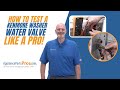 How to test a kenmore water valve wp3979346