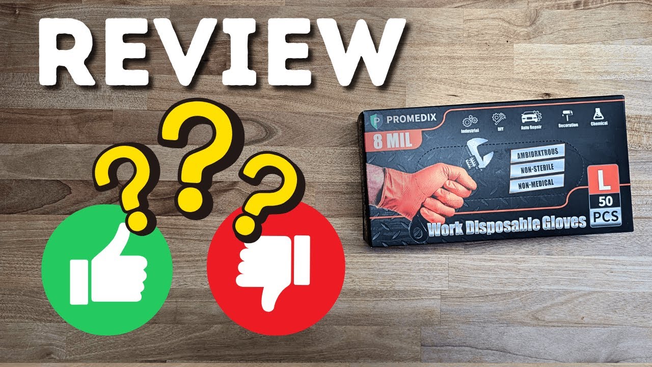 REVIEW: Promedix Heavy Duty Nitrile Disposable Gloves 8-mil Orange