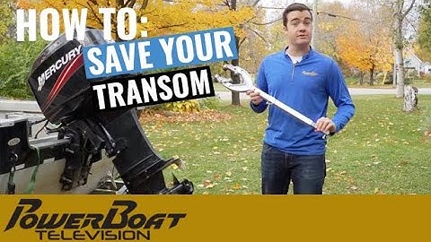 How to save your transom with an easy DIY