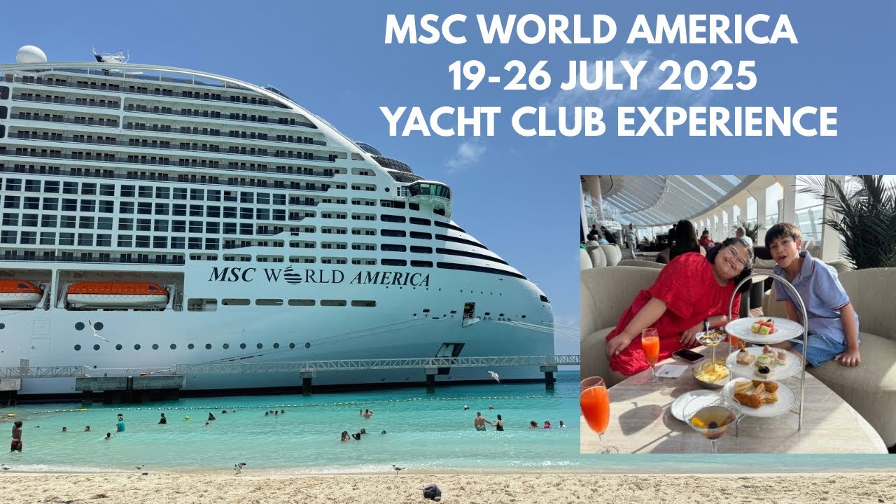 MSC World America Yacht Club experience 