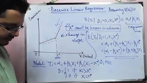 Piecewise Linear Regression & Log linear Model with Dummy
