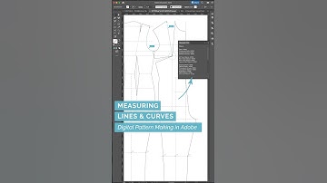 28/49 Measuring Lines & Curves - Digital Pattern Making in Adobe Illustrator #patternmaking #sewing