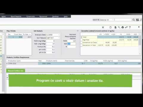 PANTHEON Farming – Farming softver – Plan gnojidbe Video