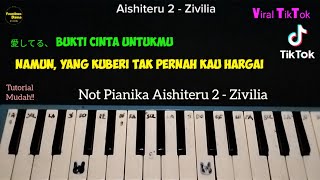 Easy Tutorial!! Aishiteru 2 - Zivilia Pianika Notes (Viral TikTok) by Faustinus Dama