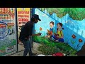Wall painting🎨 by Chandan Sharma Sir in Drishyam international school Baruraj