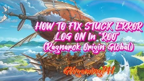 HOW TO FIX STUCK ERROR