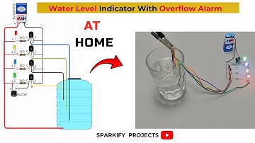 Water Level Indicator Project | How To Make Water Level Indicator Overflow Alarm | Science Project |