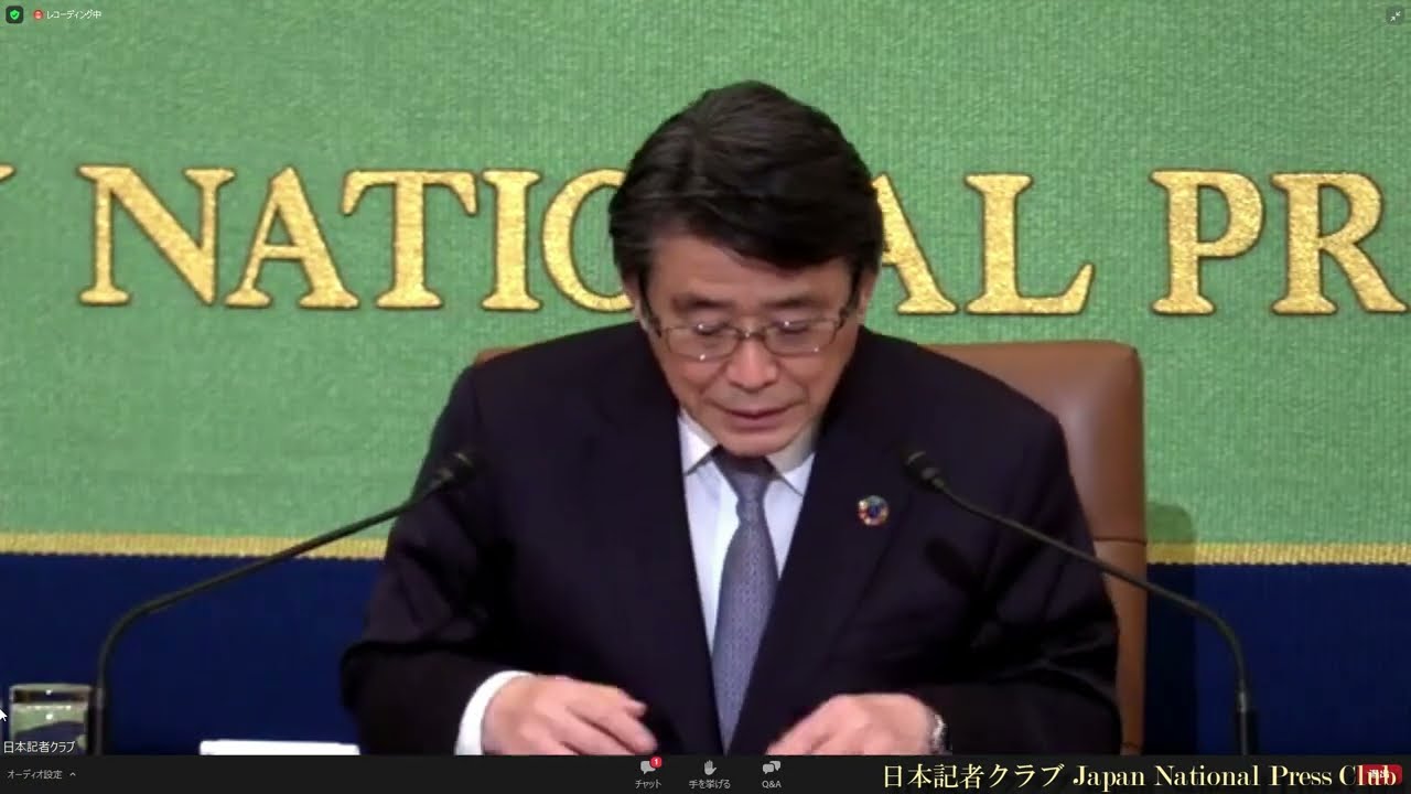 片野坂真哉・日本経済団体連合会副会長 会見 2022.3.17 - YouTube