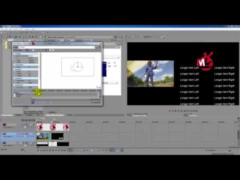 การแทรกรูปภาพหรือวีดีโอใน Credit Roll ใน Sony Vegas Pro