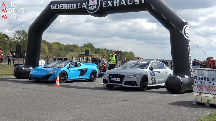 DRAG RACE: McLaren 675LT vs 570S vs RS7 vs Turbo S