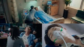 a very poor man, seriously injured while upholding justice. sick male lead kdrama hurt scene
