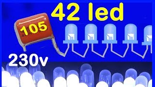 how to make led light 220v led lamp - without transformer (led light kaise banaye)