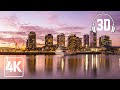 Docklands Sunset Walk Melbourne | 4K | 3D Binaural Audio