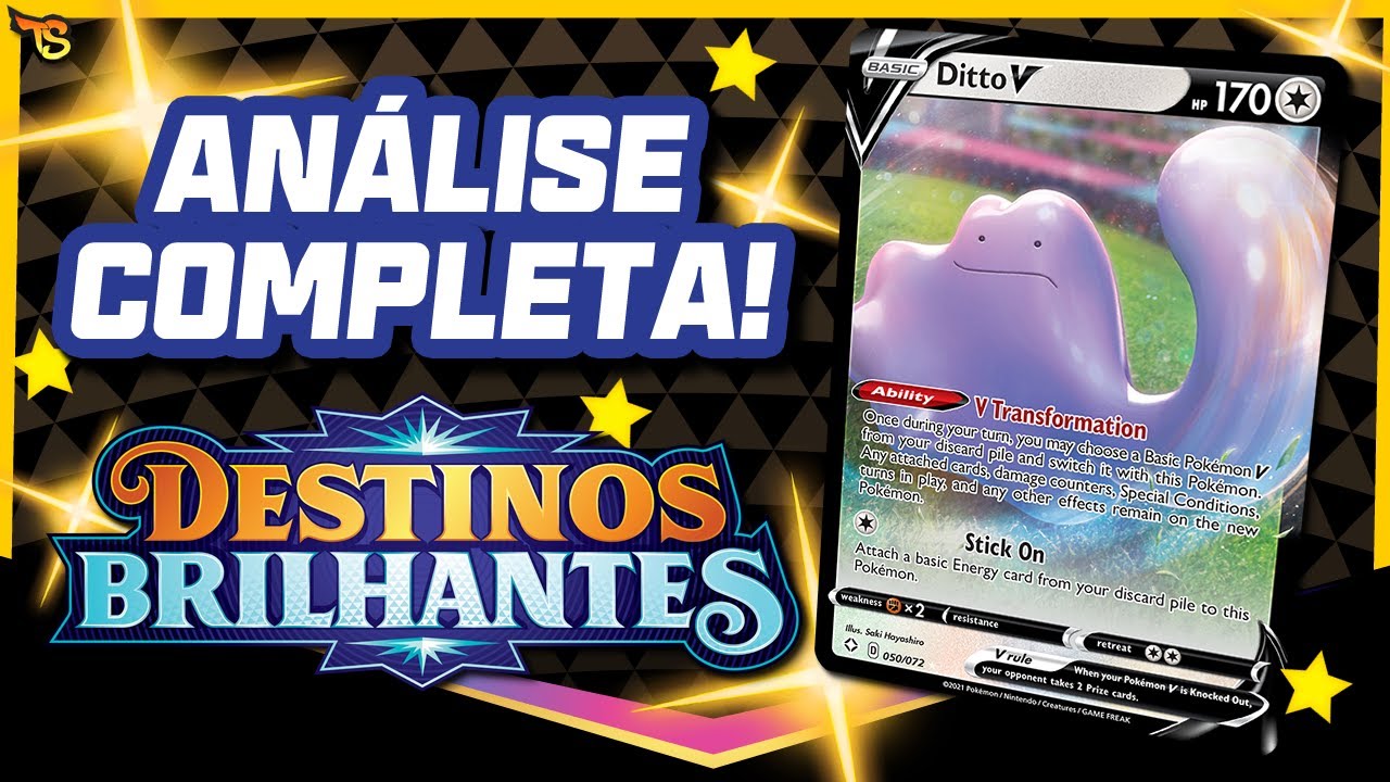 Carta pokemon Ditto V Shiny Destinos Brilhantes