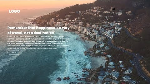 Create a Website With Video Background | HTML, CSS AND JS