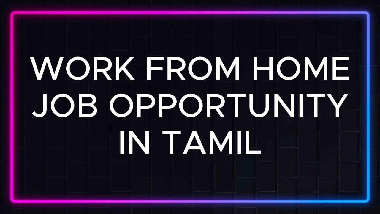 Work from home jobs in Tamil 2026 | audio recording only | Tamil job 2026 | YouTube channel content