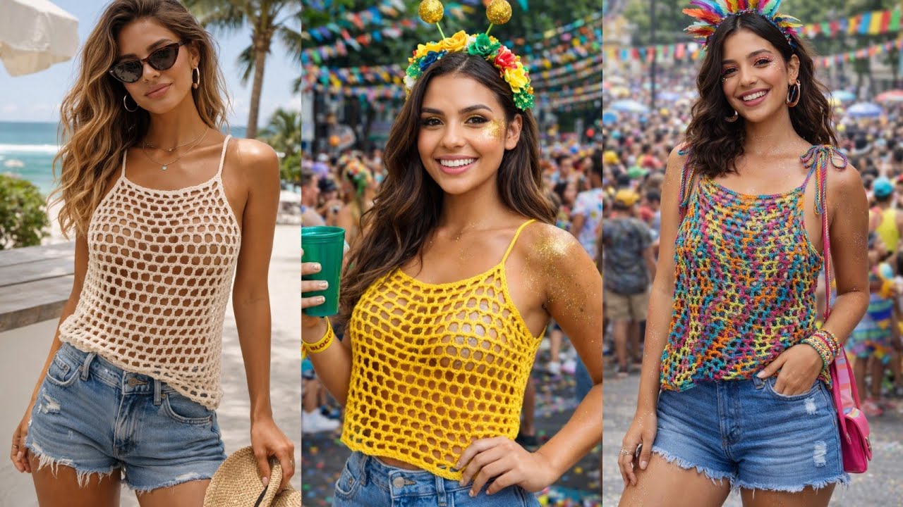 🧶Passo a passo — Regata de Crochê Perfeita para o Verão | Fácil, Rápida e Linda! 