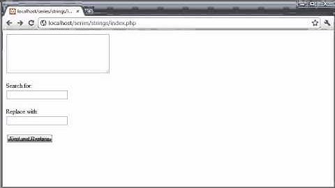 Beginner PHP Tutorial   54   Creating a Find and Replace Application Part 1