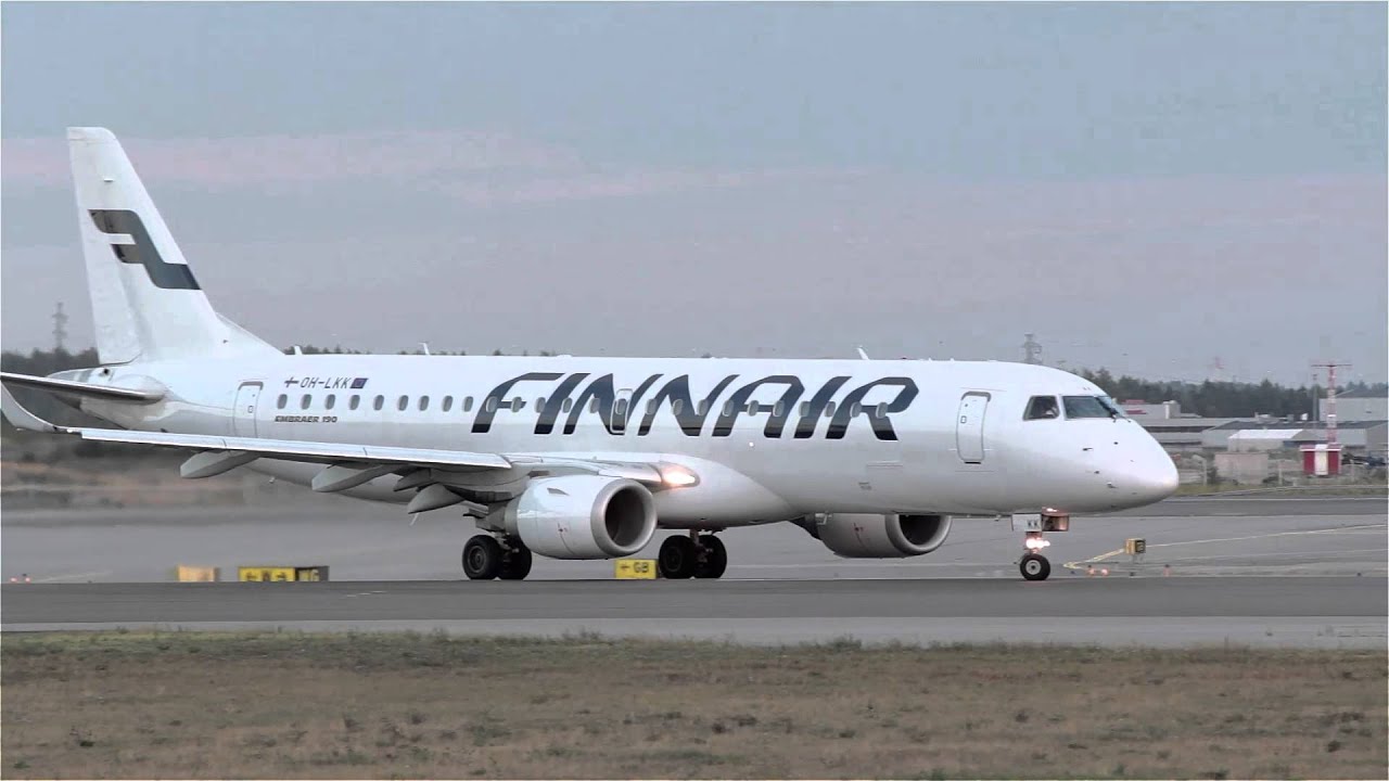 Finnair Embraer 190 QuickTakeoff at HelsinkiVantaa EFHK HD Spotting