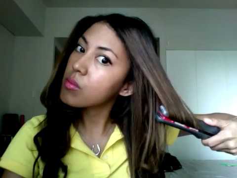 how to put in hair extension (styling a wavy hair)...
