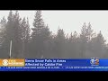 Snow Falls Big Bear Lake, Caldor Fire Burn Areas