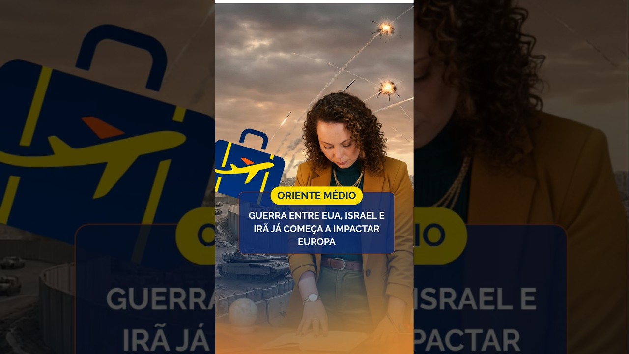 🌍⚠️ Guerra entre EUA, Israel e Irã já começa a impactar Europa 🌍⚠️ Guerra entre EUA, Israel e Irã já começa a impactar Europa